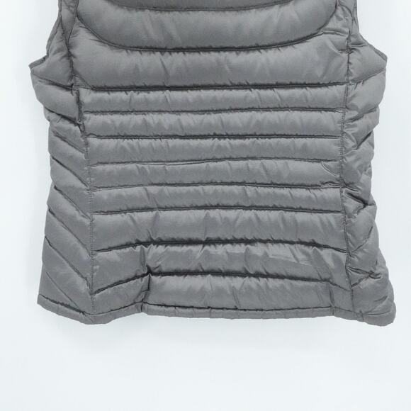 Bernardo‎ Vest Womens Medium Gray Goose Down Packable Lightweight Puffer Jacket - Picture 7 of 11